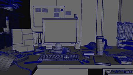3M Post-it Environment 3D Wireframe
